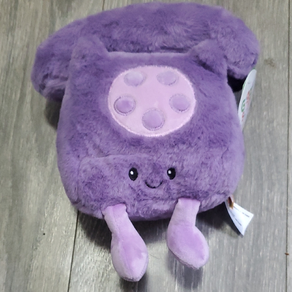 Gigglescape Purple Retro Phone Plush Toy